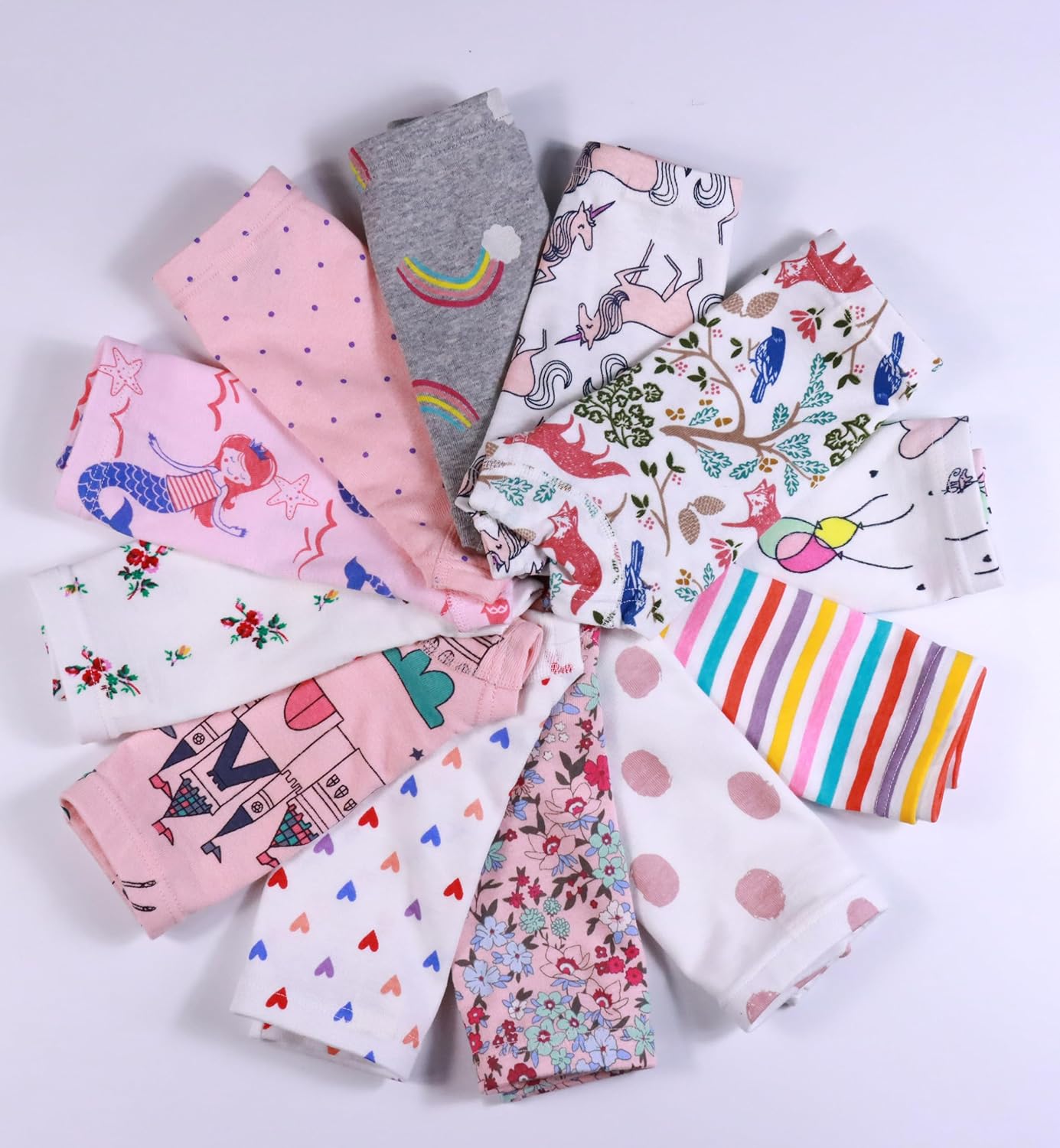 Sladatona Soft Girls Boyshort Panties Cotton Briefs Kids Underwear