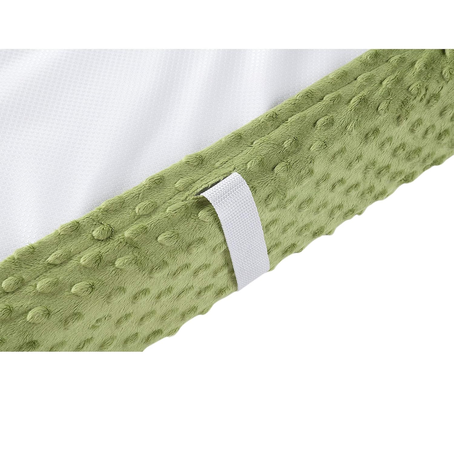 Baby Changing Pad Cover, Super Soft Plush Dot Diaper Changing Table Covers for Baby Girls and Boys, Ultra Comfortable, Safe for Babies, Fit 32"/34'' x 16" Pad (Sage)