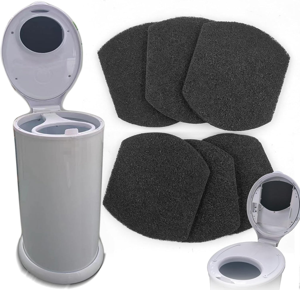 Diaper Pail Deodorizers Odor Eliminator Activated Charcoal Filter Refills Compatible with Ubbi Diaper Pail | 6 Pack Carbon Filter | Precise fit | Thickened | Natural, Keep Home Fresh
