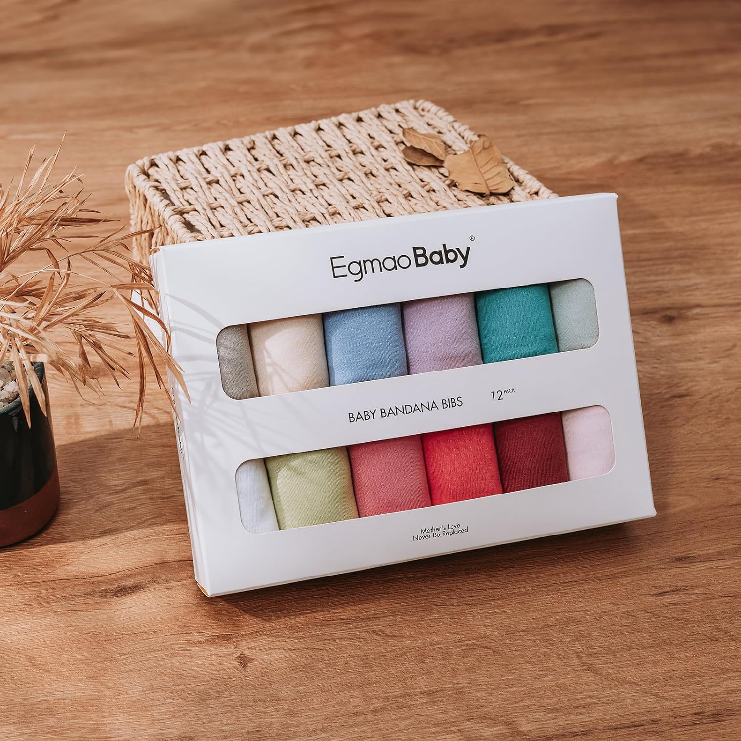 Baby Bandana Drool Bibs for Girls,Super Absorbent Triangle Baby Bibs for Drooling and Teething,100% Cotton Soft for Infant,Newborn 12Pack