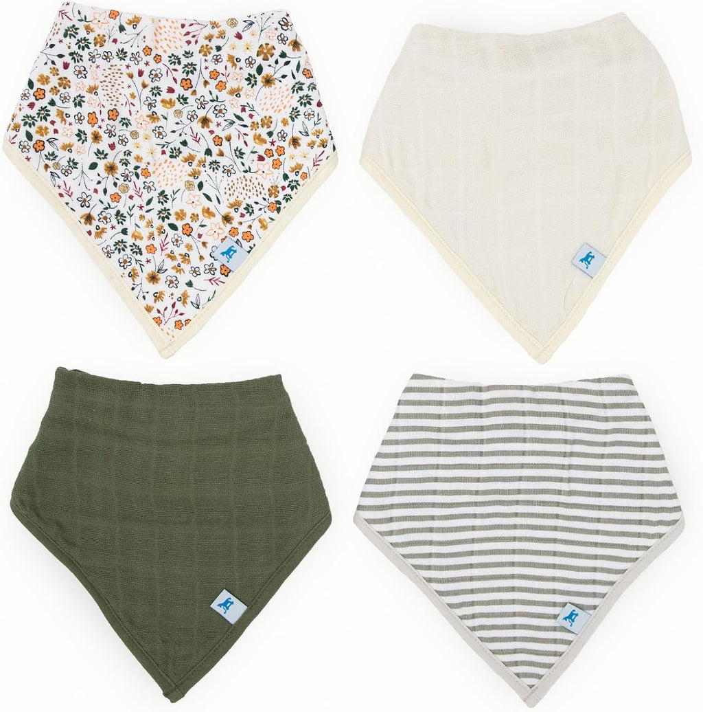 Little Unicorn Cotton Muslin with Fleece Bandana Bib