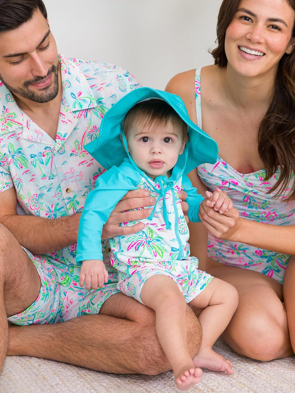 RUGGEDBUTTS Baby/Toddler Boy Swimsuit, One Piece Zipper Rash Guard Sunsuit with UPF 50+ Sun Protection