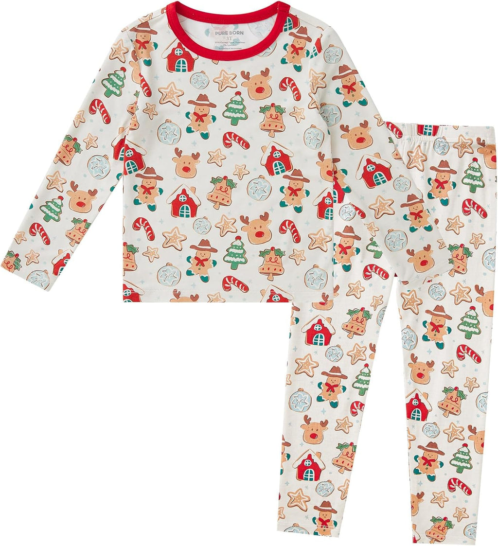 pureborn Baby Toddler Kids Viscose from Bamboo Pajamas Set Pjs 2pcs 18M-8Y