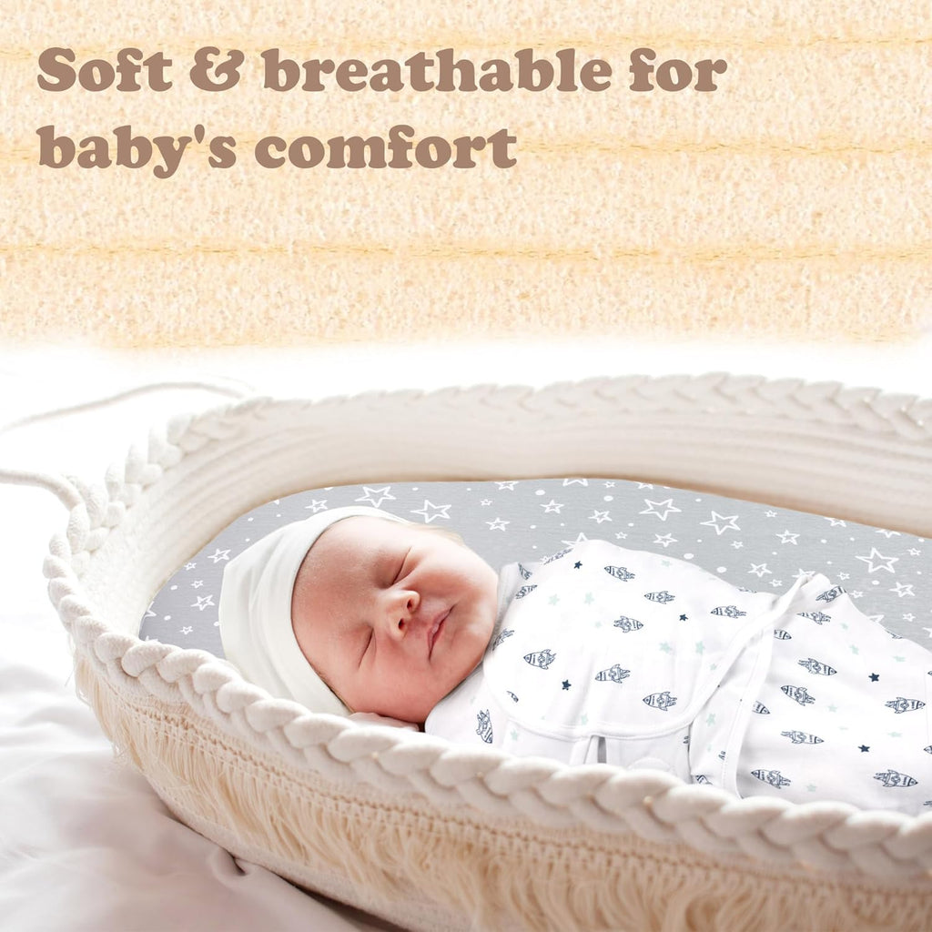 Bublo Baby Swaddles for Newborns – 3-Pack Infant Swaddles 0-3 Months – Adjustable Newborn Swaddle Sleep Sack – Soft Organic Cotton Baby Wrap for Safe & Cozy Sleep