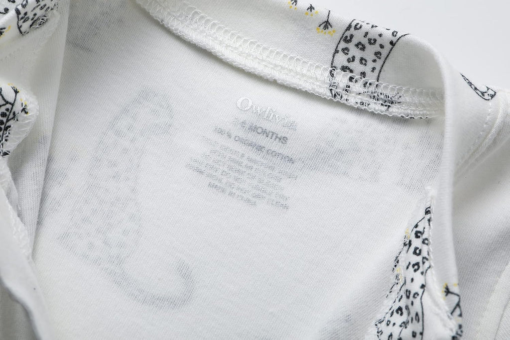 Owlivia Baby Boy Romper, Unisex Short-sleeve Summer Outfit, 100% Organic Cotton Girl One-Piece Jumpsuit