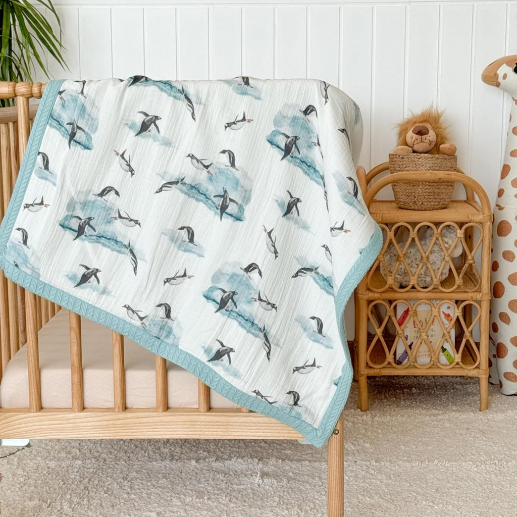 Personalized Baby Blanket with Name – Handmade 100% Organic Cotton Newborn Gift | Custom Knit Blanket for Boys, Girls, Kids & Baby Showers