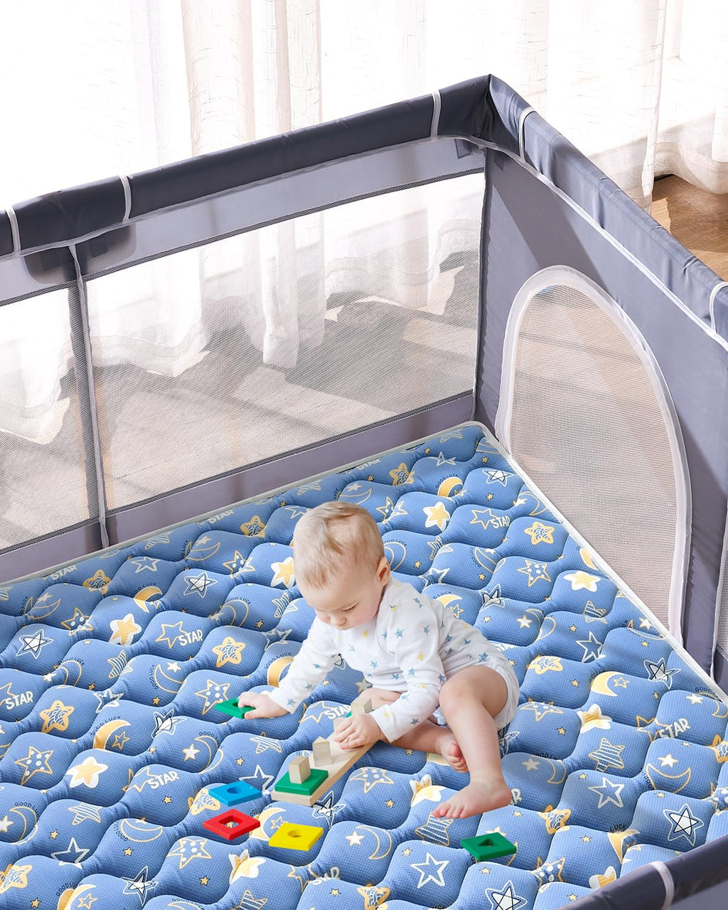 Premium Foam Baby Play Mat 79" X 71", Extra Large Activity Playmats for Babies,Toddlers, Infants, Soft Thicker Sponge Baby Mat for Floor, Play & Tummy Time, Machine Washable for Easy Care