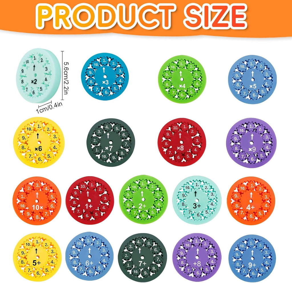 Math Fidget Spinners, Math Fact Fidget Spinners, Fidget Spinners Games Math (Add or Subtract 9pcs)