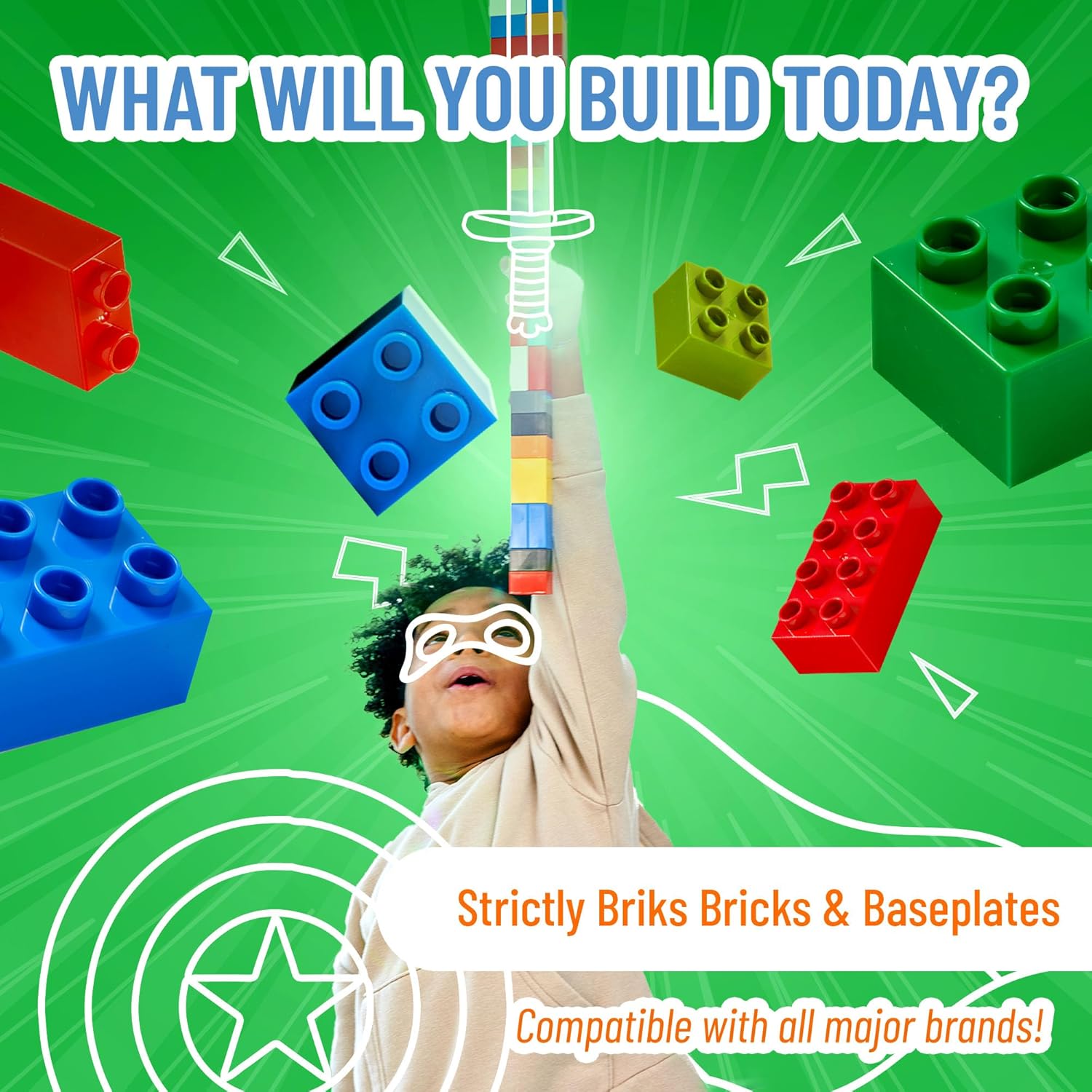 Strictly Briks Classic Brick Starter Kit – 96 Gray 2x4 Stud Pieces - Creative Building Set for Ages 3+ - Compatible with Major Brick Brands
