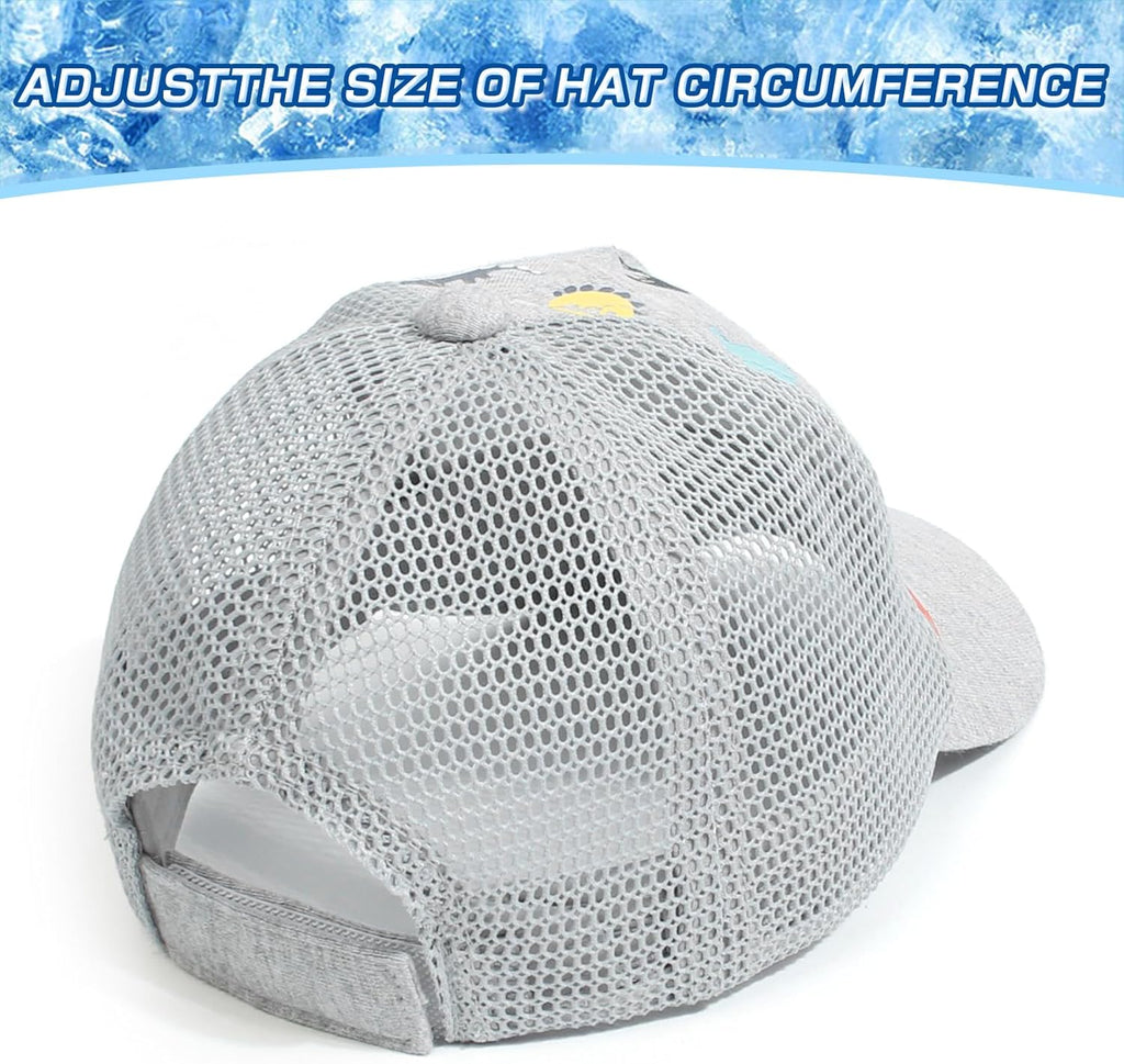 Duoyeree Toddler Baseball Cap Baby Cap Sun hat Print Dinosaur Pattern and Solid Color hat Kids boy Girl Age 0-8t