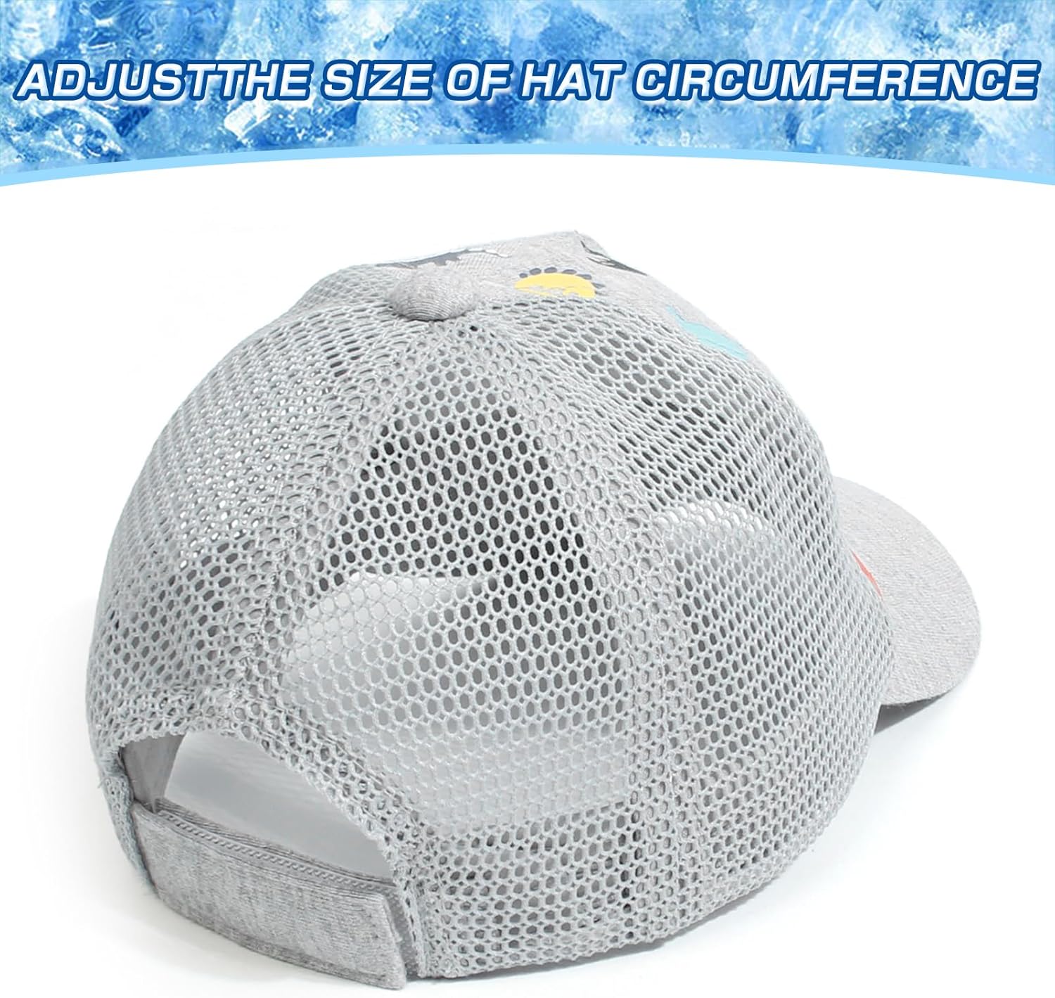 Duoyeree Toddler Baseball Cap Baby Cap Sun hat Print Dinosaur Pattern and Solid Color hat Kids boy Girl Age 0-8t