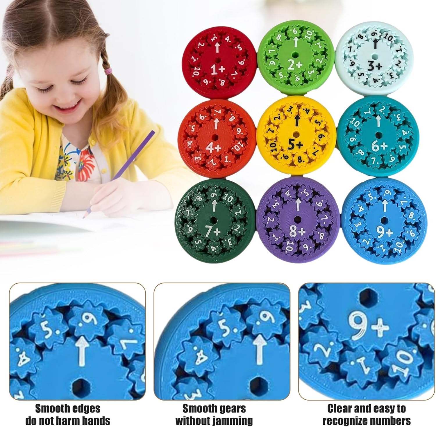 Math Fidget Spinner, Numbers Division and Multiplication Game, Math Learning, Kindergarten, Home School, Classroom