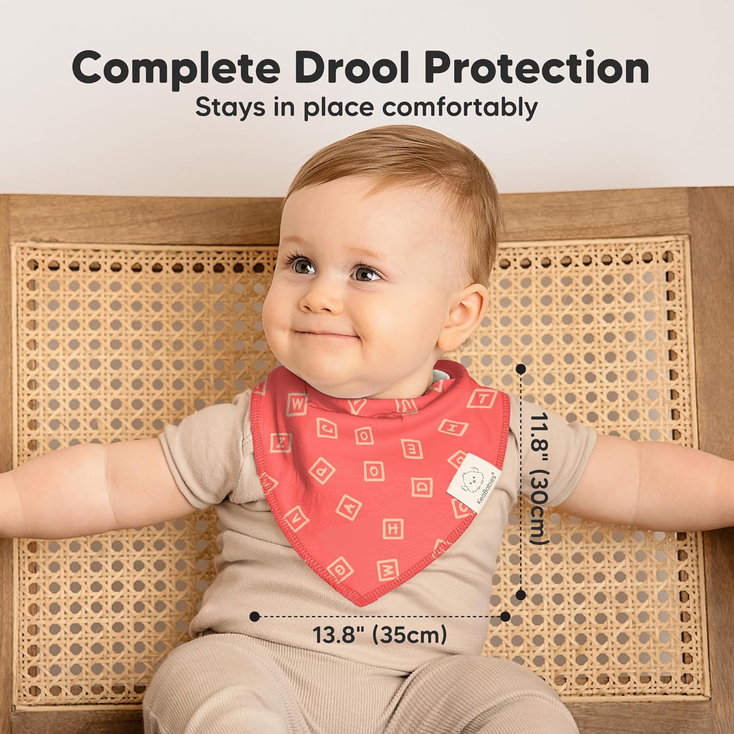 8-Pack Organic Baby Bandana Bibs for Boys, Girls - Super Absorbent Triangle Baby Bibs for Drooling and Teething Infant, 100% Cotton Extra Soft for Newborn, Infant 0-36 Months (Toy Land)