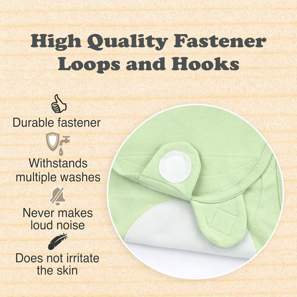 Bublo Baby Swaddles for Newborns – 3-Pack Infant Swaddles 0-3 Months – Adjustable Swaddle Sleep Sack – Soft Organic Cotton Baby Wrap for Safe & Cozy Sleep (Pastel Green)