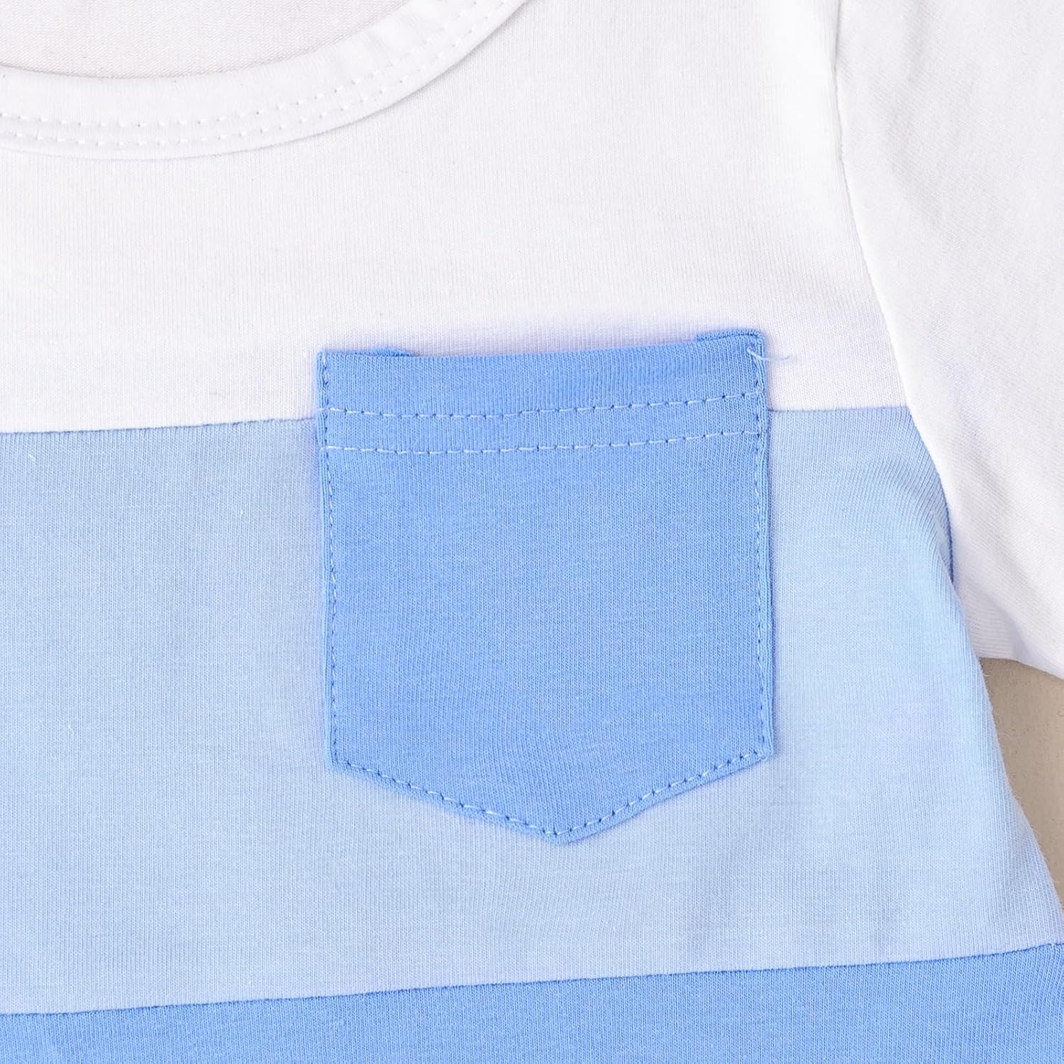 Baby Boy Clothes Toddler Boy Summer Outfits Short Sleeve Patchwork Top T-shirt & Pocket Pant Set 2 Piece 12 Months-4T