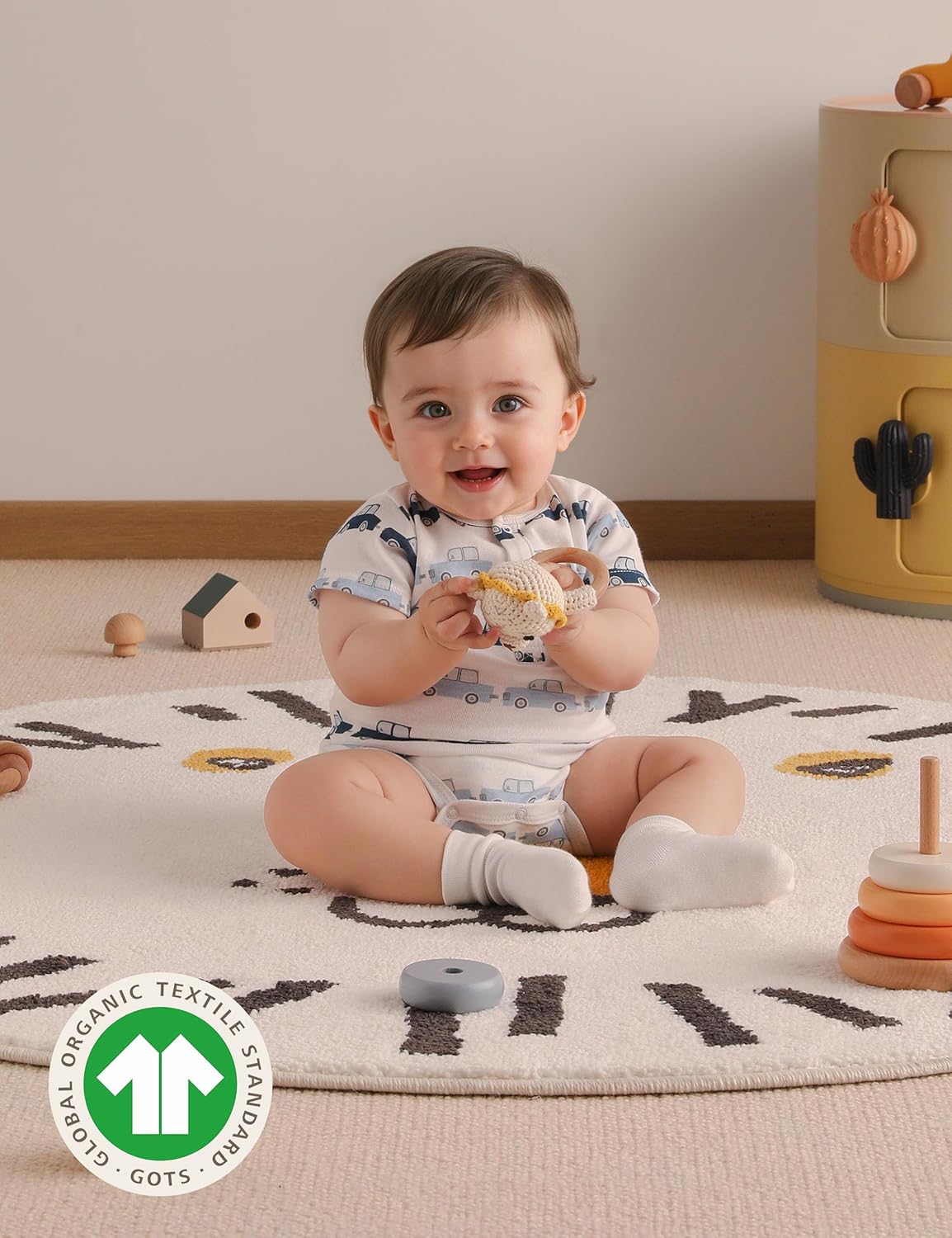 Yoofoss Baby Bodysuits 100% Organic Cotton Short Sleeve Infant Romper for Boy and Girl Baby Clothes, Soft Breathable