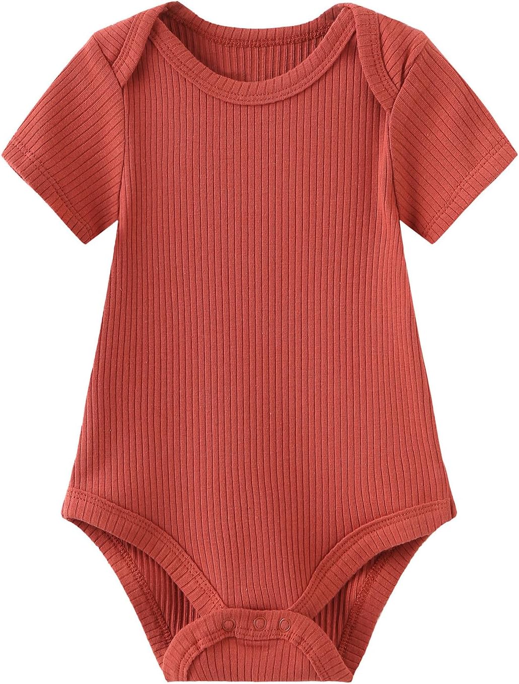 Newborn Baby Boy Girl Short Sleeve Bodysuits Cotton One-Piece Baby Clothes 6-Pack