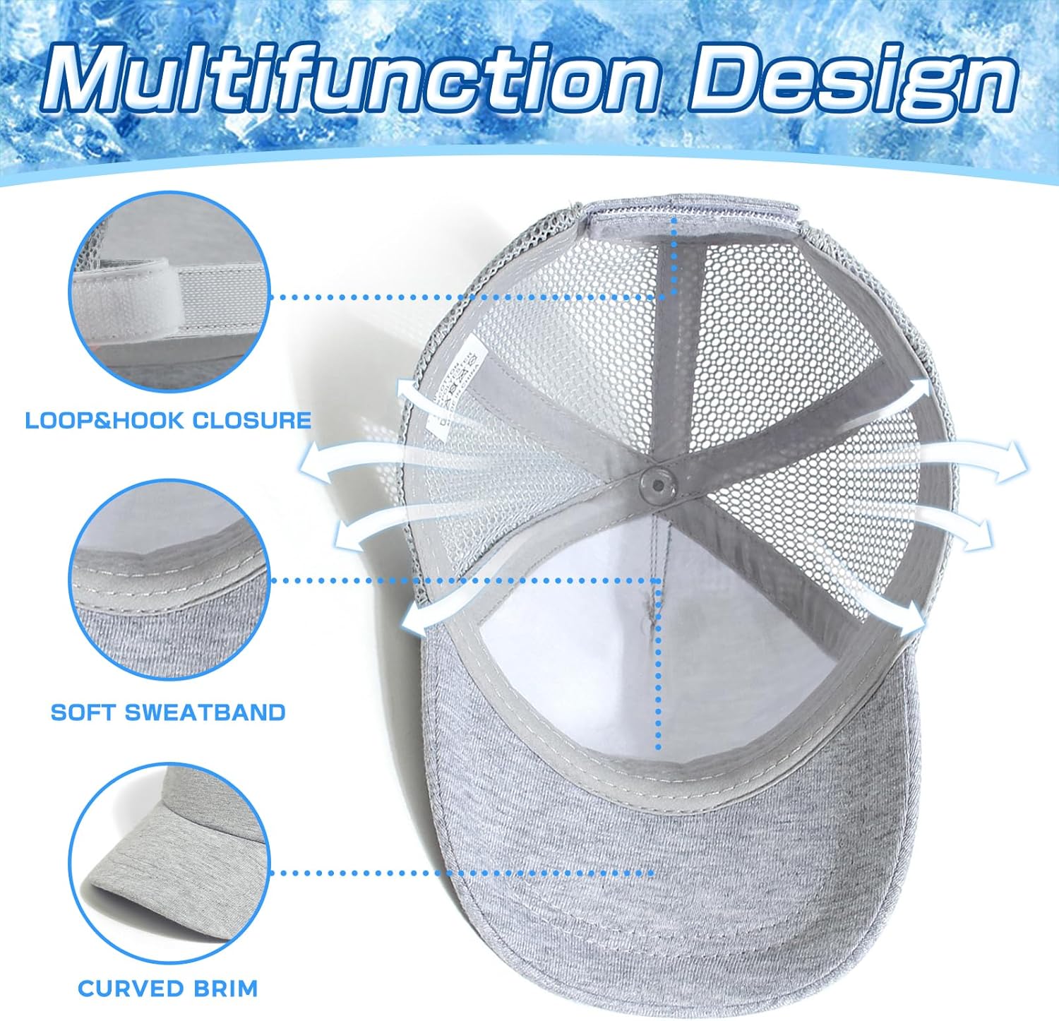 Duoyeree Toddler Baseball Cap Baby Cap Sun hat Print Dinosaur Pattern and Solid Color hat Kids boy Girl Age 0-8t