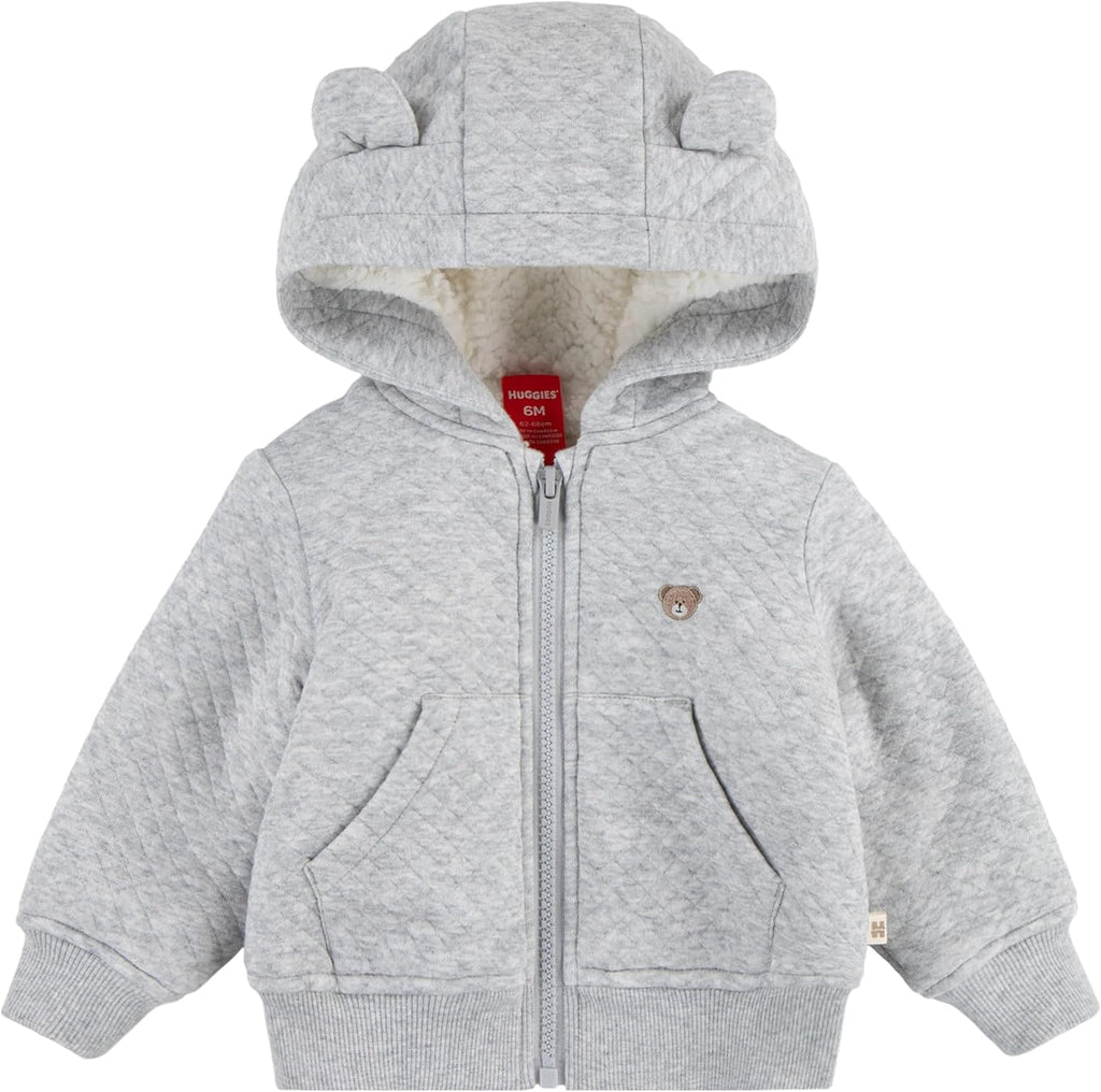 Huggies Baby Fleece Lined Zip Up Hooded Jacket