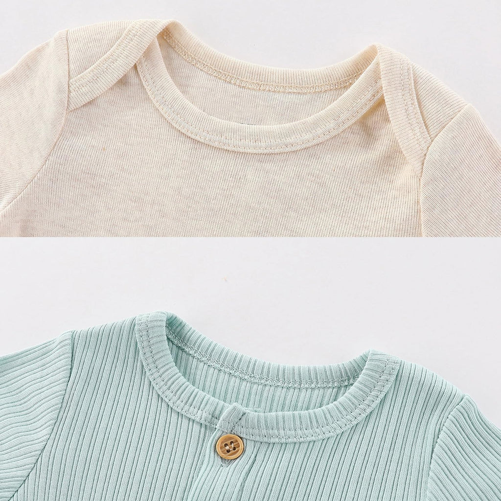 Kiddiezoom Newborn Baby Layette Set 10-Piece with Bodysuits and Pants Set for Unisex Baby Gift Sets