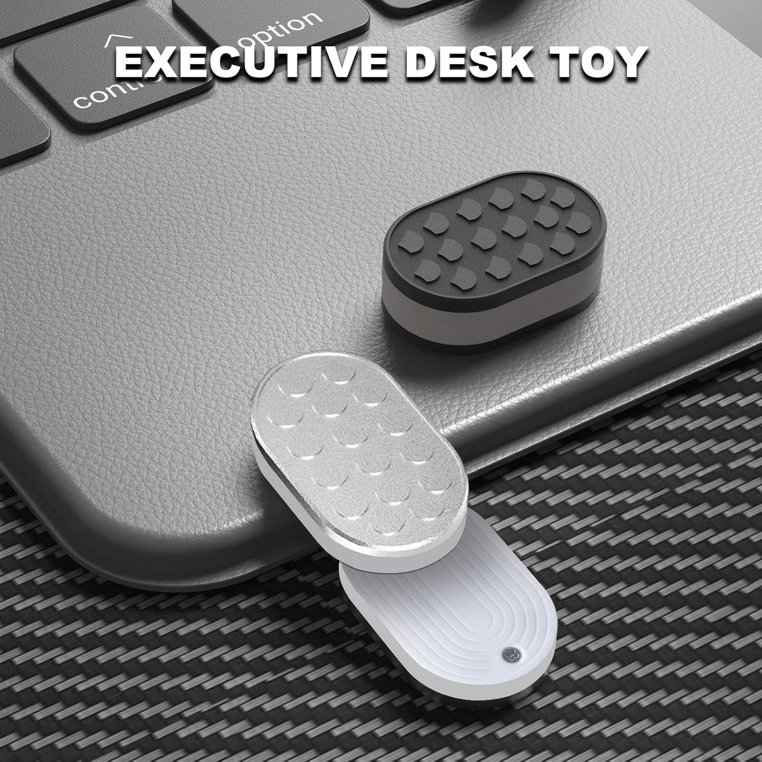 Scales Fidget Slider, Magnetic Metal Trackless Fidget Slider EDC Fidget Toys for Adults, Home/Office Executive Desk Toys for ADHD/ADD/Autism, Ideal Gifts for Him (Black)