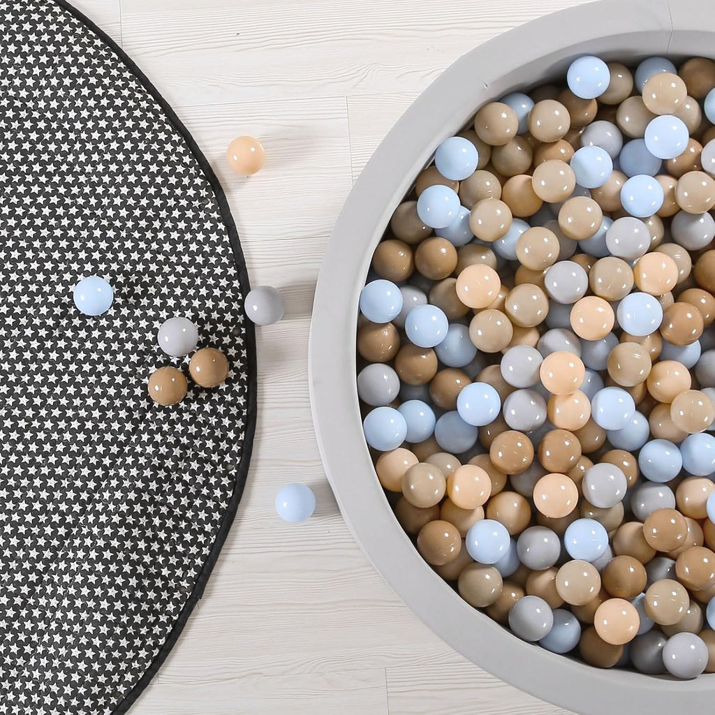 GOGOSO Ball Pits Balls for Toddlers Pack of 50 100 200 Plastics Shape Ball Non-Phthalate Non-BPA Non-Toxic 2.2-Inch Crush Proof Play Balls