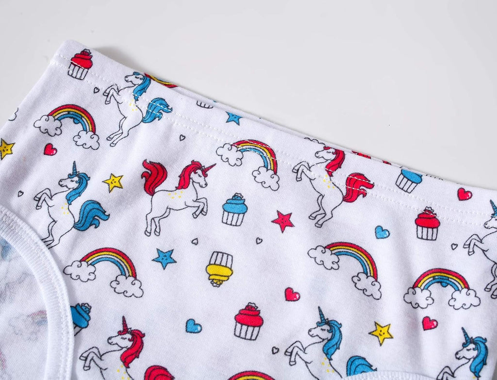 Family Feeling Little Girl Underwear Toddler Panties Big Kids Undies Soft 100% Cotton