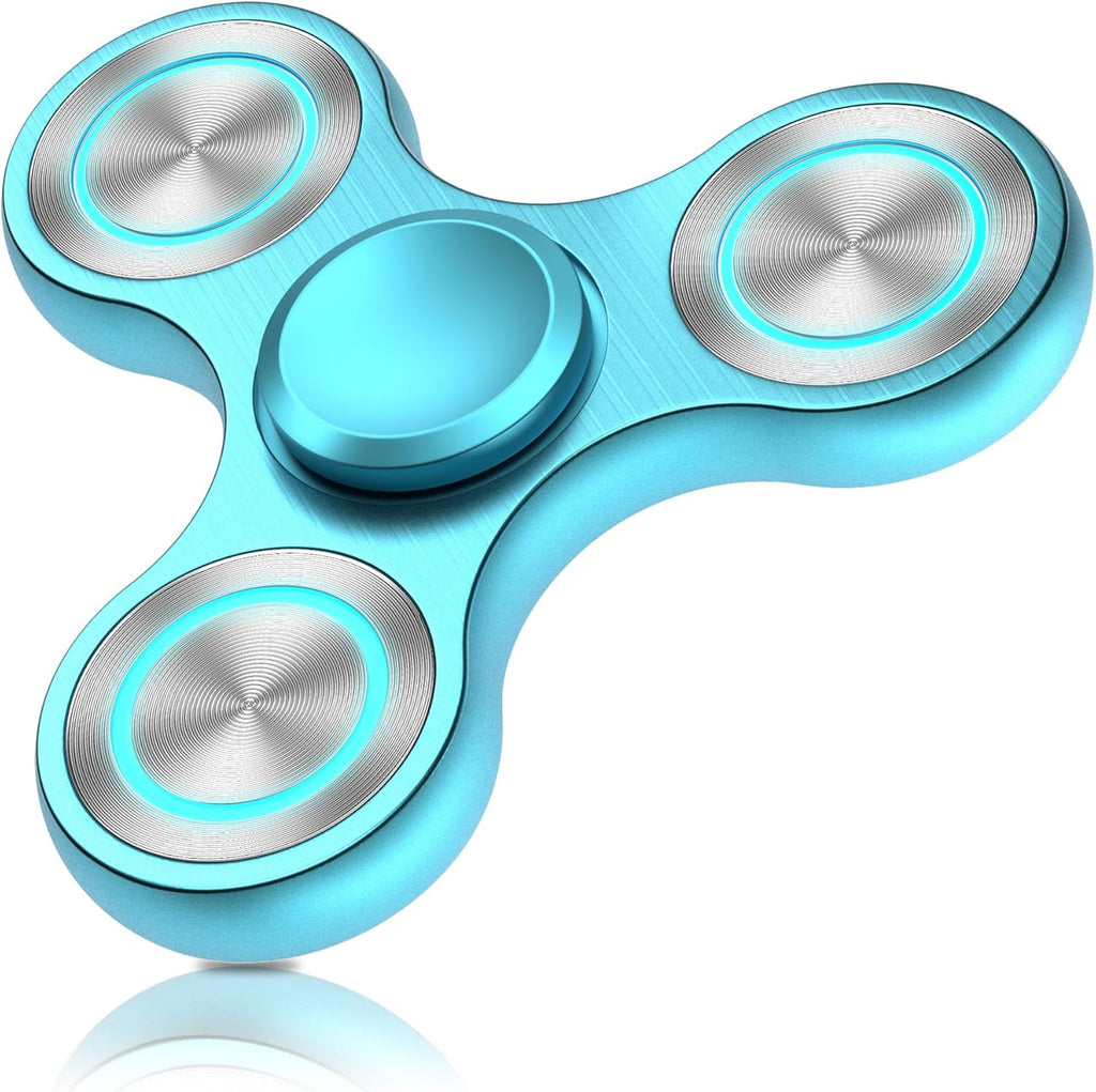 Fidget Spinners Toy, Metal Stainless Steel Bearing High Speed 4-8 Min Spins, EDC ADHD Stress Anxiety Relieves Fidgets Finger Toys, Spinner Toys for Adults and Kids