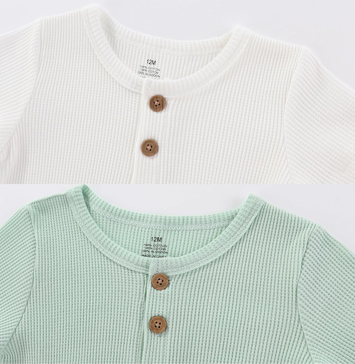 Baby Bodysuits Solid Romper One-Piece Newborn Clothes 2 Pack Baby Shower Gifts