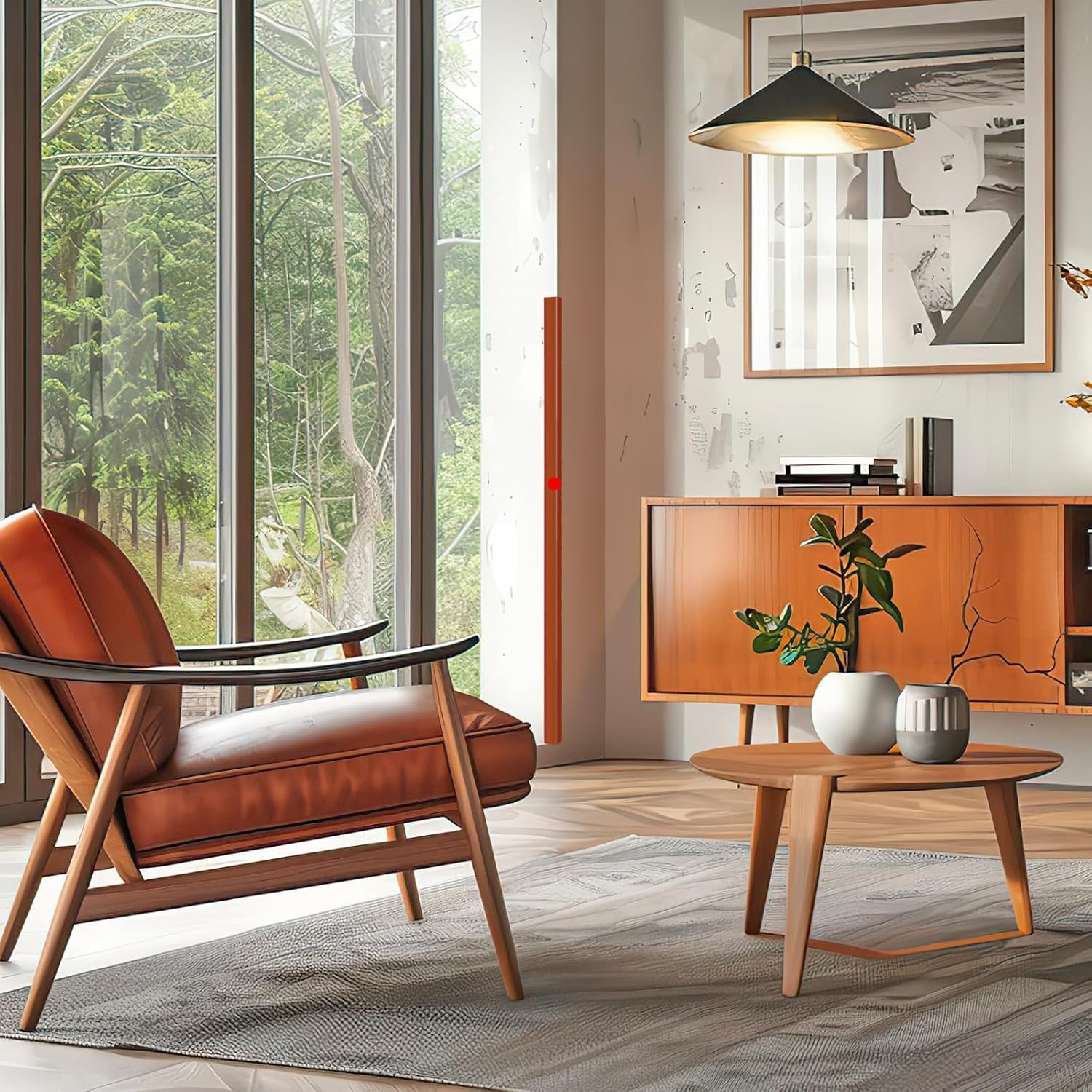 2PCS Wall Corner Protectors Guards - Self Adhesive Corner Protector & Corner Guards for Walls Edge Protection, Easy to Apply - No Tools Needed(Brown, 35.4"x1.18")