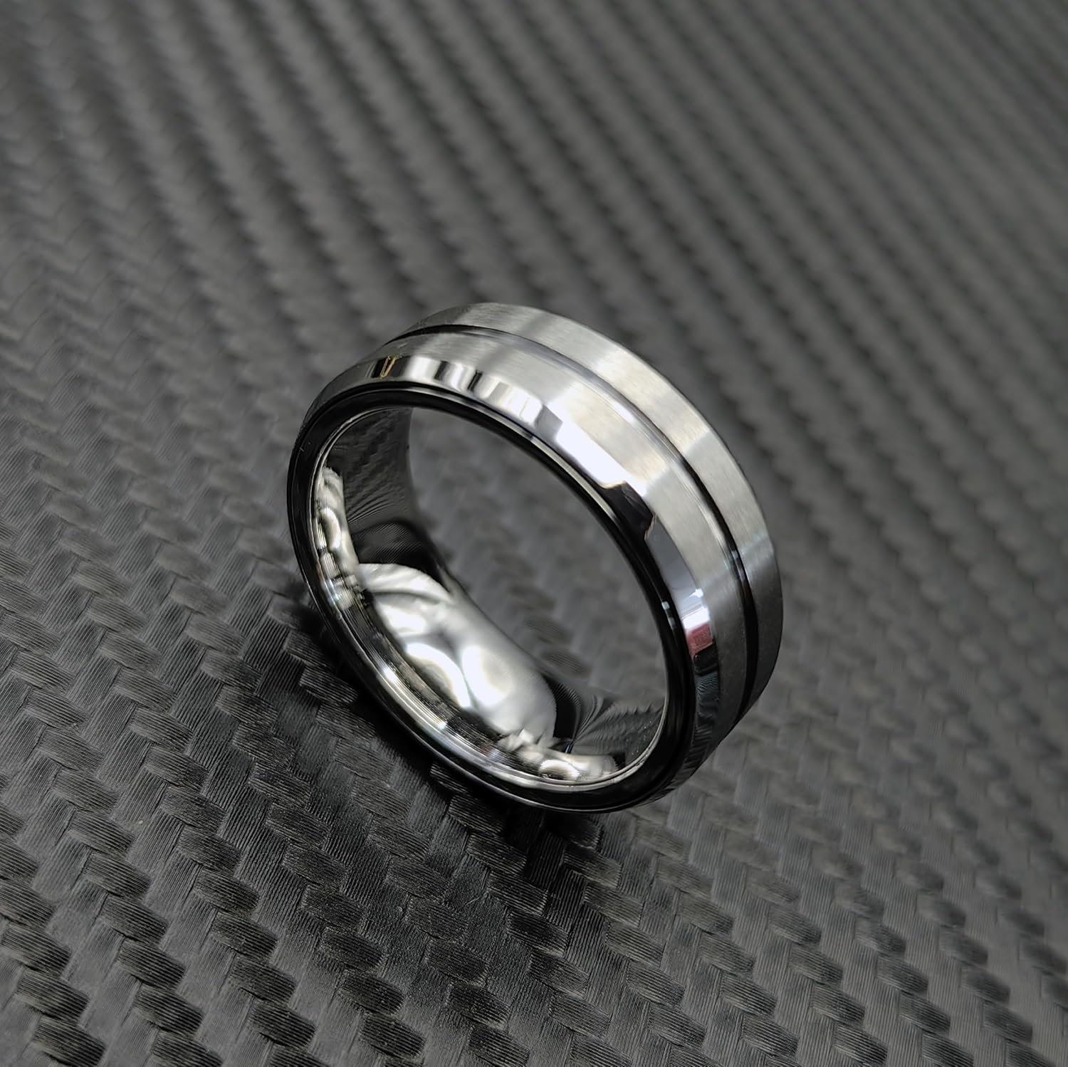 EDC Fidget Slider Fidget Toy Adult Stress Relief Metal Ratchet Ring Jewelry ADHD Recreational Fidget Toy Tactile Coin (Silvery, 12)