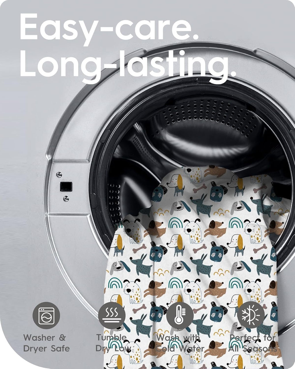 Extra Stretchy Changing Pad Cover, TotBasic Ultra Soft Premium Jersey Knit Changing Pad Sheets, Unisex for Boys Girls, Fits All Standard Changing Tables/Dresser Tops - 2 Pack (Print Dino + Puppy)