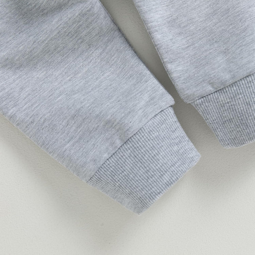 Kupretty Toddler Baby Boy Fall Winter Clothes Color Block Long Sleeve Sweatshirt Pullover Tops + Joggers Pants Outfit Set