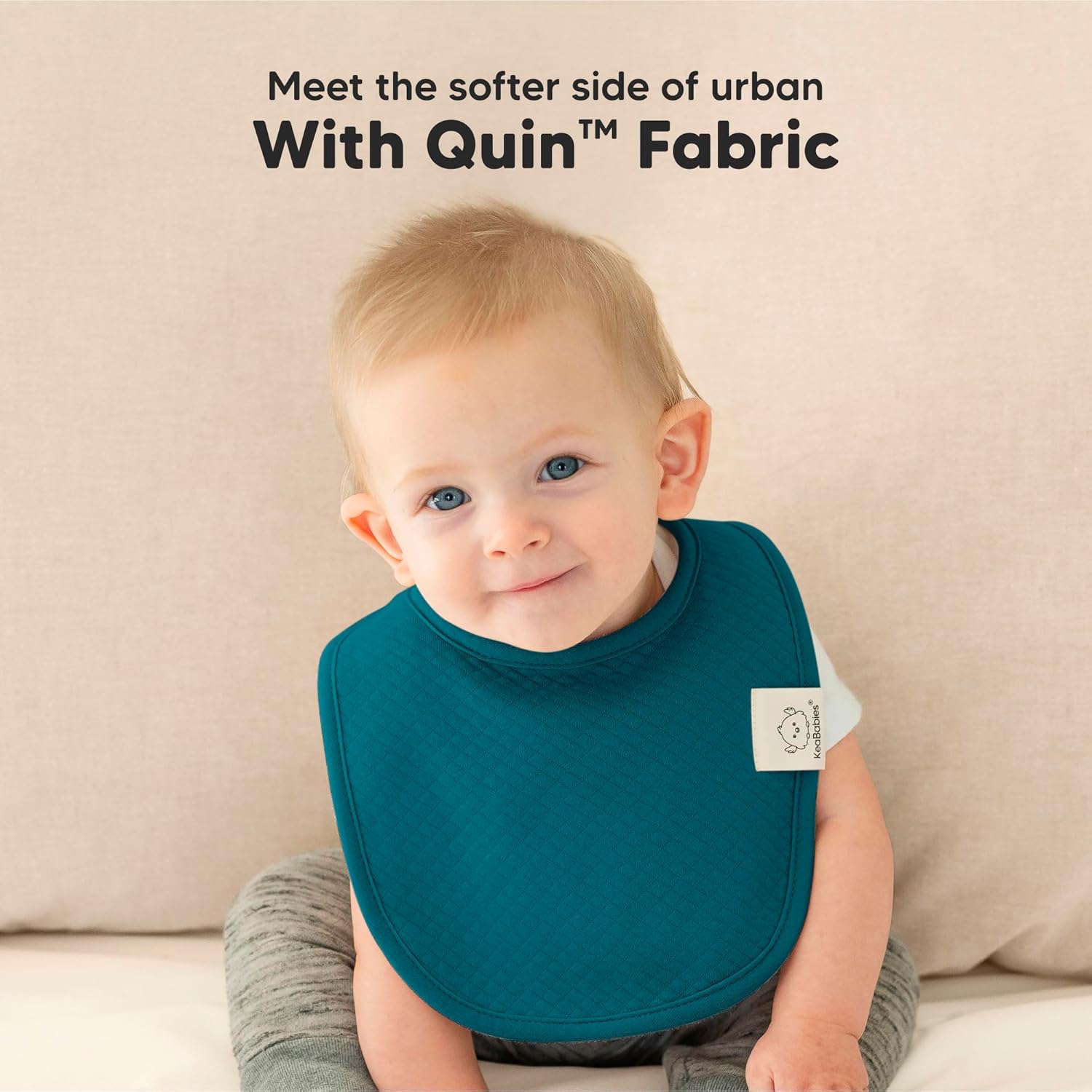 8-Pack Organic Baby Bibs for Girls, Boys - Quilted Cotton Cloth Baby Drool Bibs for Drooling and Teething Toddler, Newborn, Infant, Soft & Super Absorbent (Eclipse)