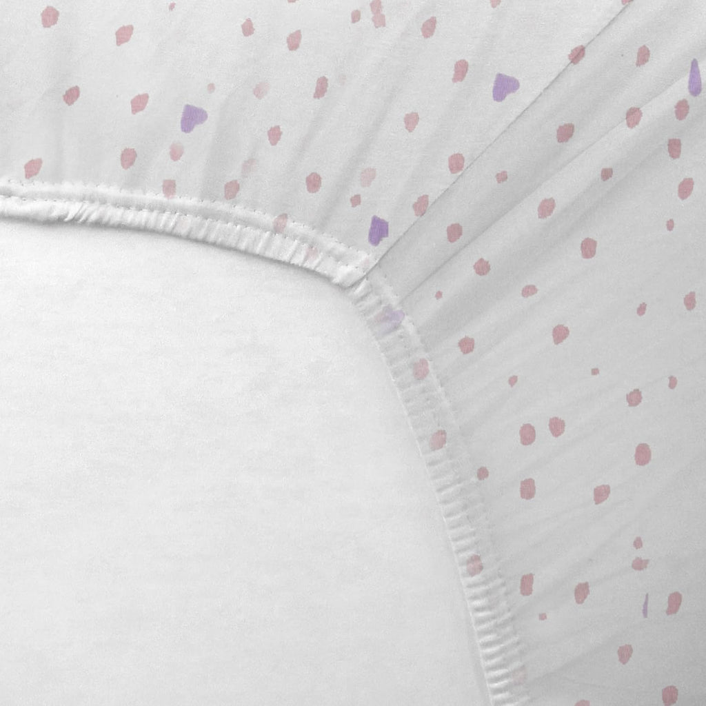 HonestBaby unisex-baby Fitted Crib Sheets Set Standard Mattress, 100% Organic Cotton Baby Boys, Girls, Neutral, 1 Pack - Light Blue, One Size