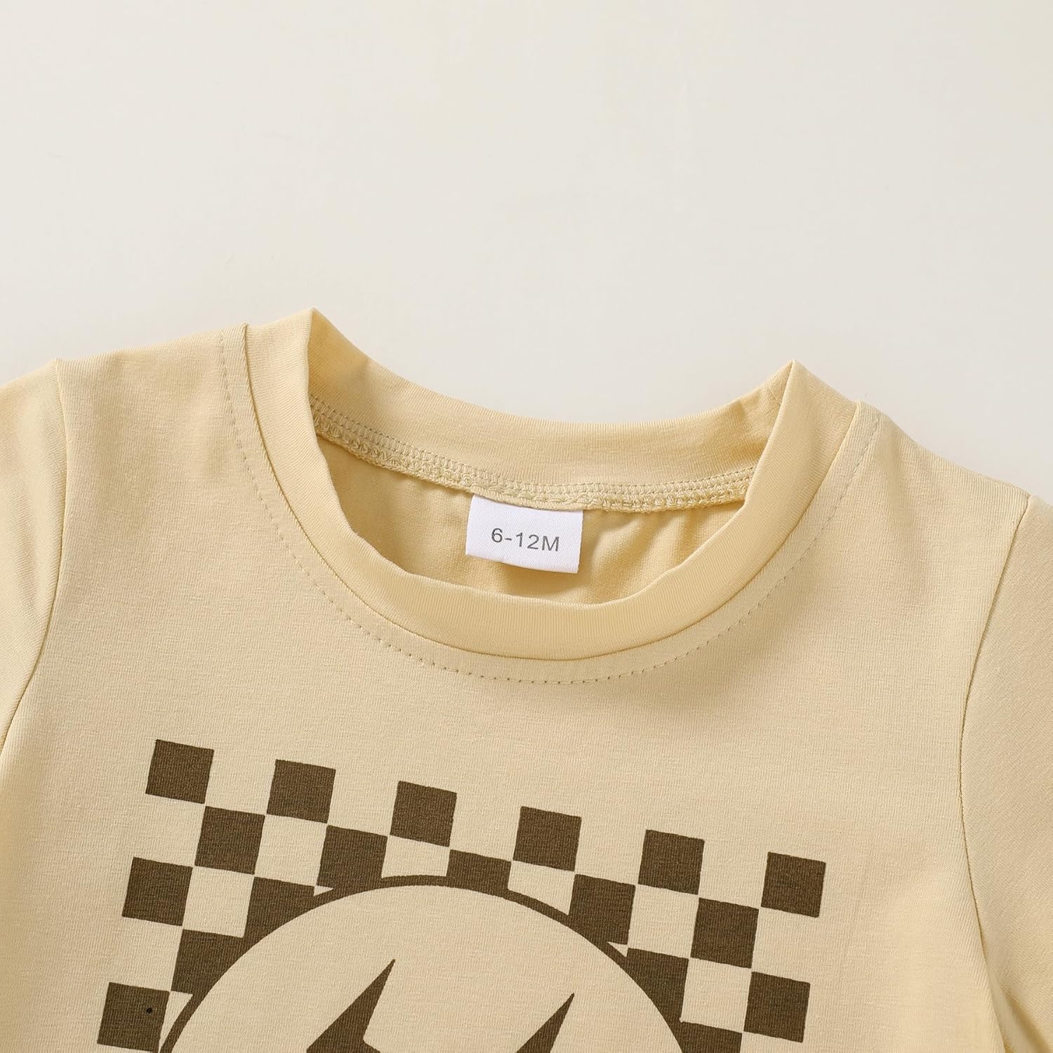 Happy Town Toddler Clothes Baby Boy Girl Smiley Face Shirt Short Sleeve T-Shirt Tee Summer Tops Outfits