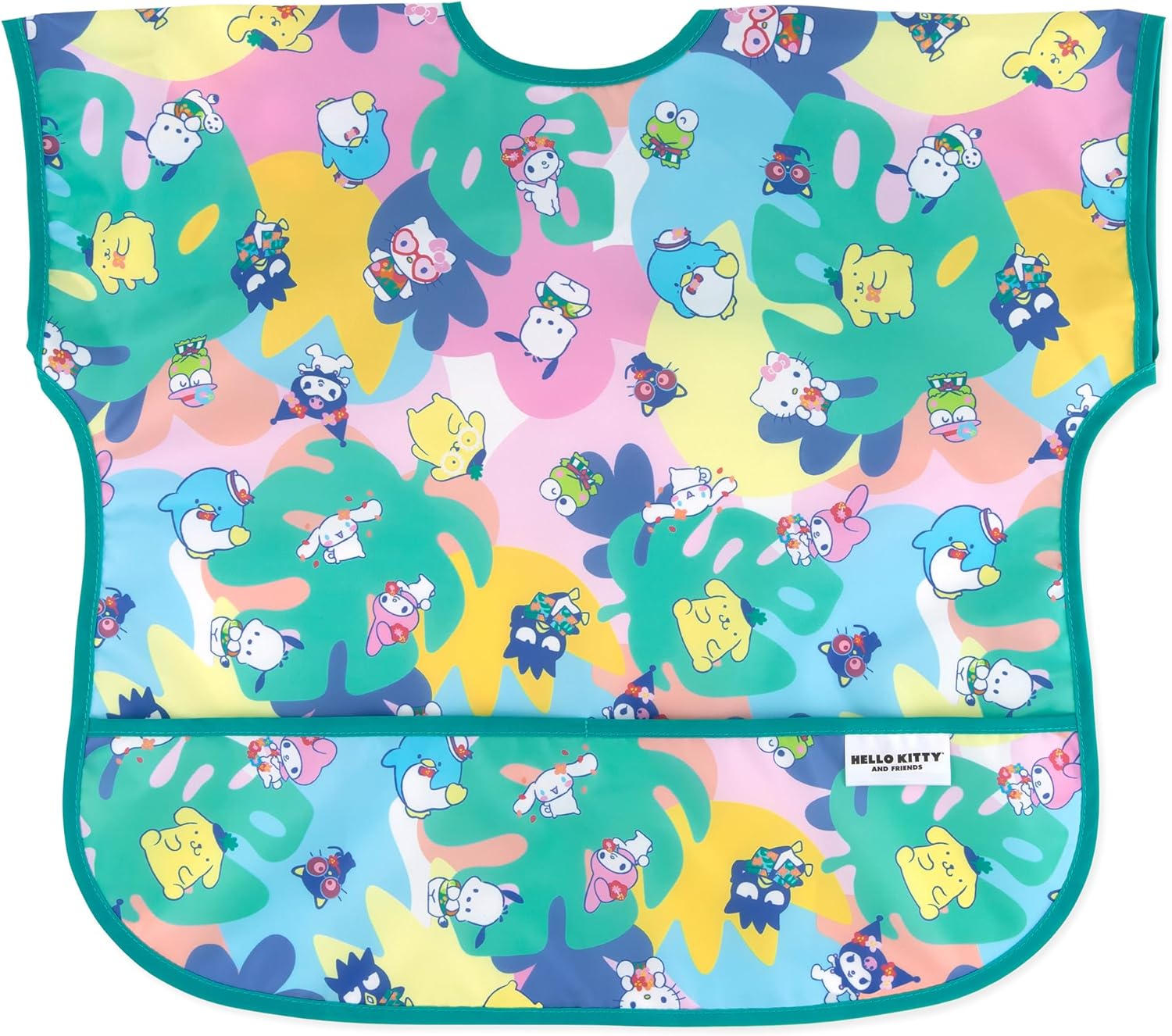 Bumkins Bibs - Toddler Bibs, Waterproof, Large for 1-3 Years, Short Sleeve