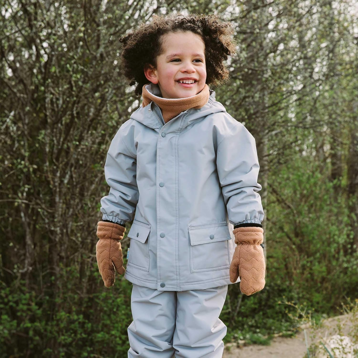 JAN & JUL Waterproof Fleece Lined Rain Jacket, Raincoat for Kids