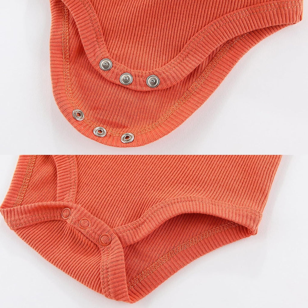 Newborn Baby Boy Girl Short Sleeve Bodysuits Cotton One-Piece Baby Clothes 6-Pack