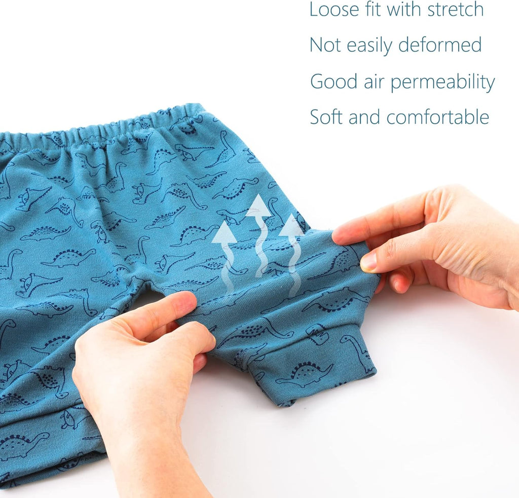 Hakochia Baby Pants for Boys & Girls: 100% Cotton, Soft, Comfy, Ample Diaper Room 0-36 Months