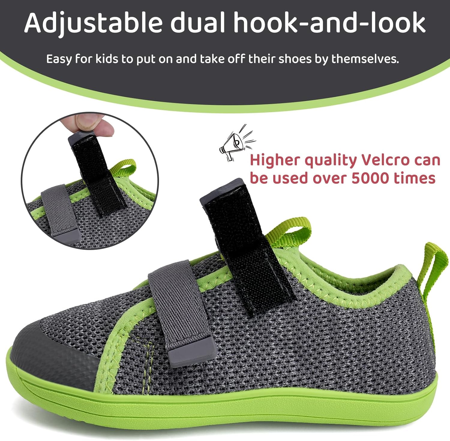 WateLves Toddler Little Kids Wide Barefoot Shoes The First Walking Shoes Girls Boys Breathable Zero Drop Minimalist Sneakers with Wide Toe Box Natural to Grow
