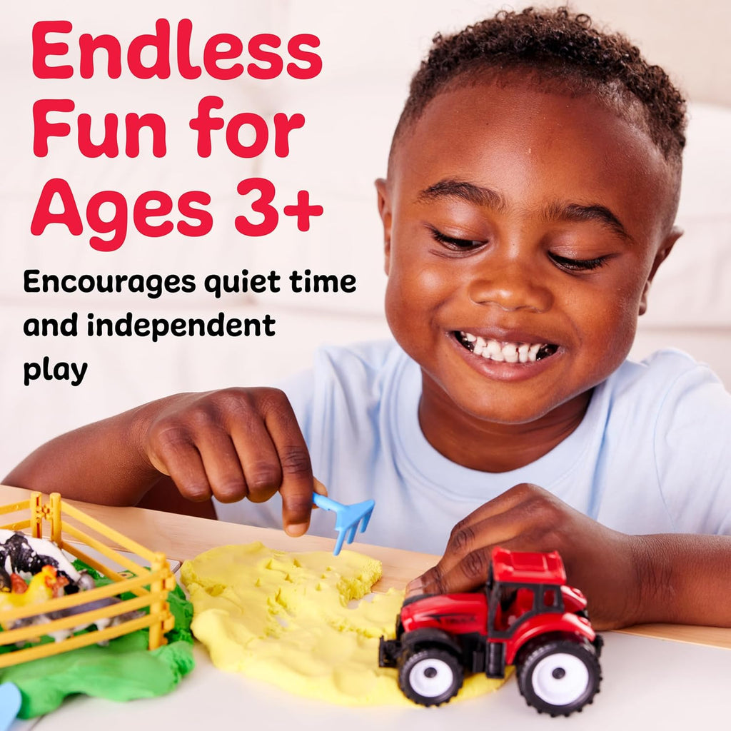 Creativity for Kids Sensory Pack: Farm, Sensory Toys for Toddlers 3-4+, Pretend Play Farm Animals Toys for Kids, Toddler Travel Toys and Activities