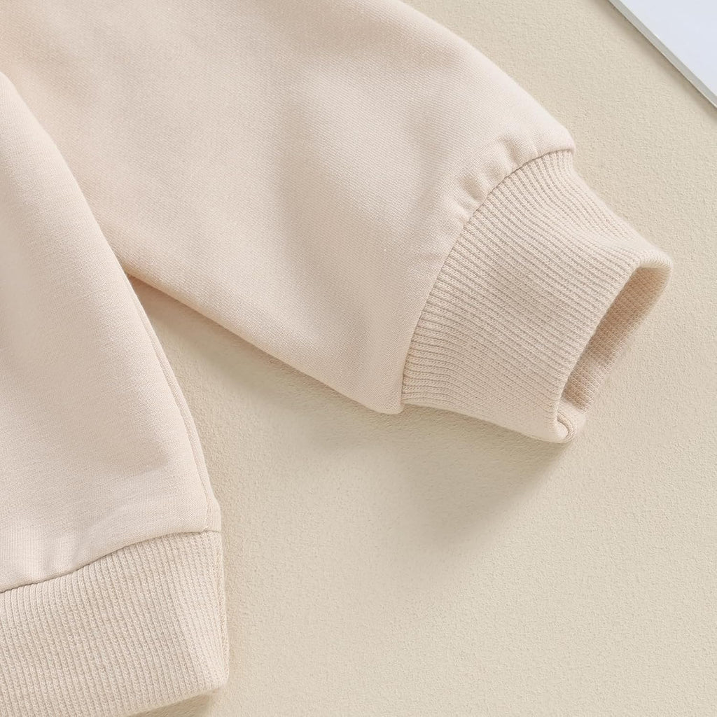 Kupretty Toddler Baby Boy Fall Winter Clothes Color Block Long Sleeve Sweatshirt Pullover Tops + Joggers Pants Outfit Set