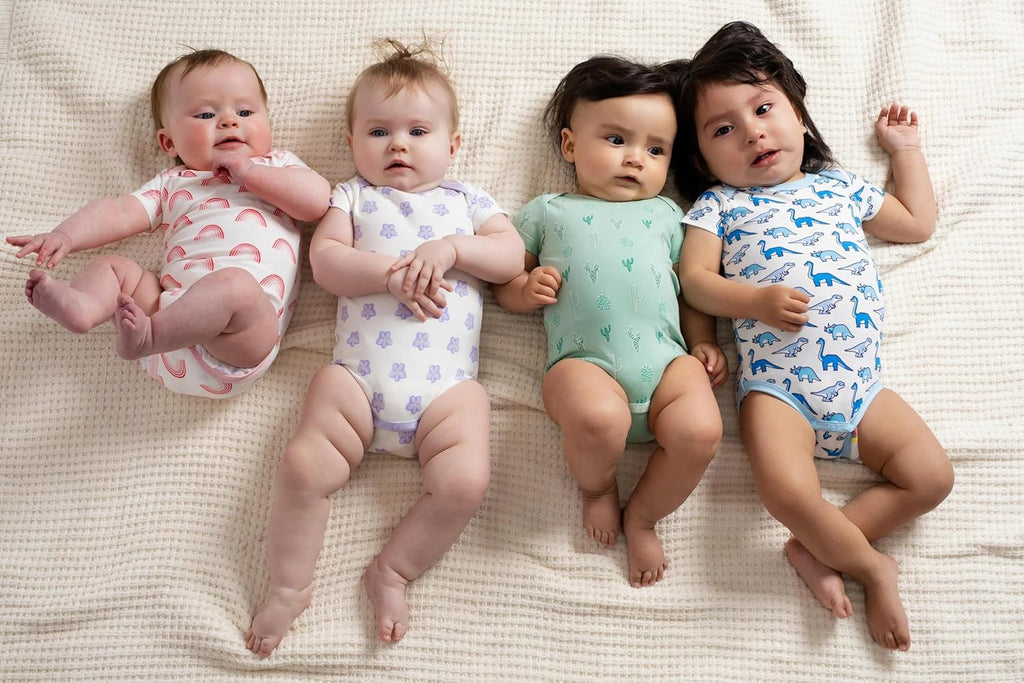 MONICA + ANDY Baby Organic Short Sleeve Jack + Jill Bodysuit