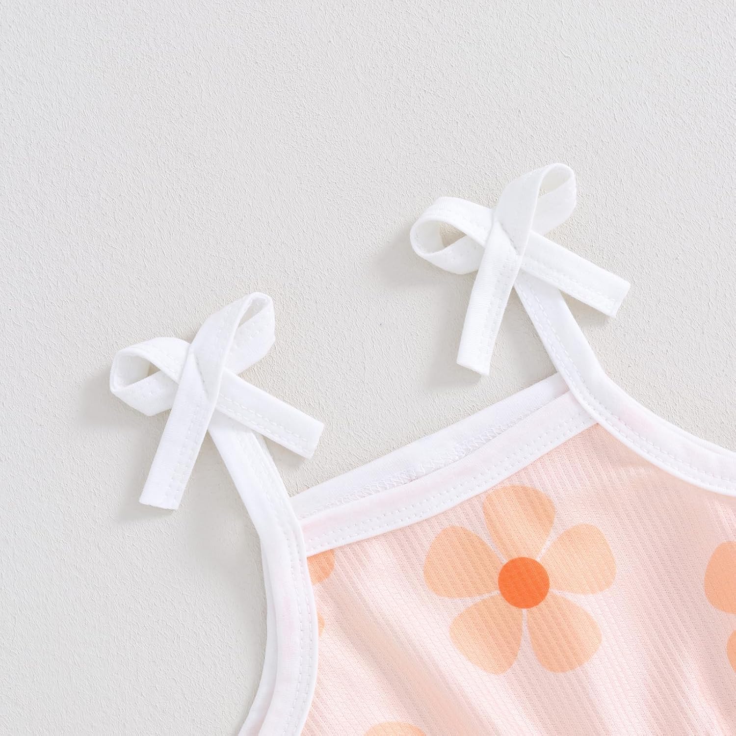 WZTYYDS Toddler Baby Girl Summer Clothes Floral Romper Tie-Up Strap Halter Jumpsuit Infant Summer Sling Playsuit 6M-3T