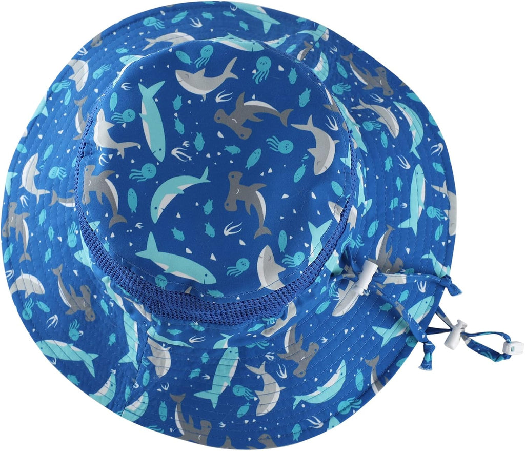 Home Prefer UPF50+ Wide Brim Sun Hat Boys Girls Sun Protection Hat Zoo Beach Swim Safari Bucket Hat for Baby Toddler Kid