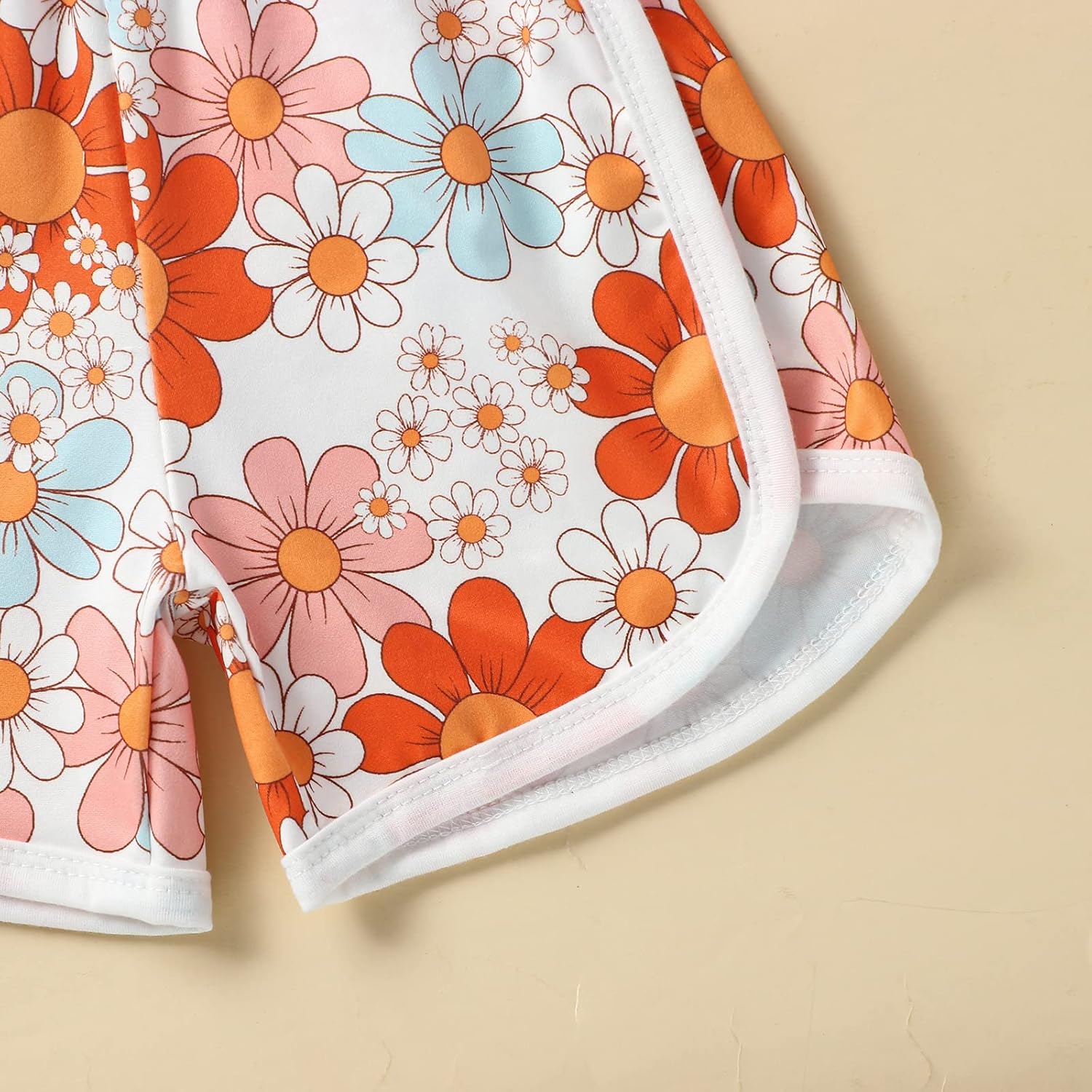 WZTYYDS Toddler Baby Girl Summer Clothes Floral Romper Tie-Up Strap Halter Jumpsuit Infant Summer Sling Playsuit 6M-3T