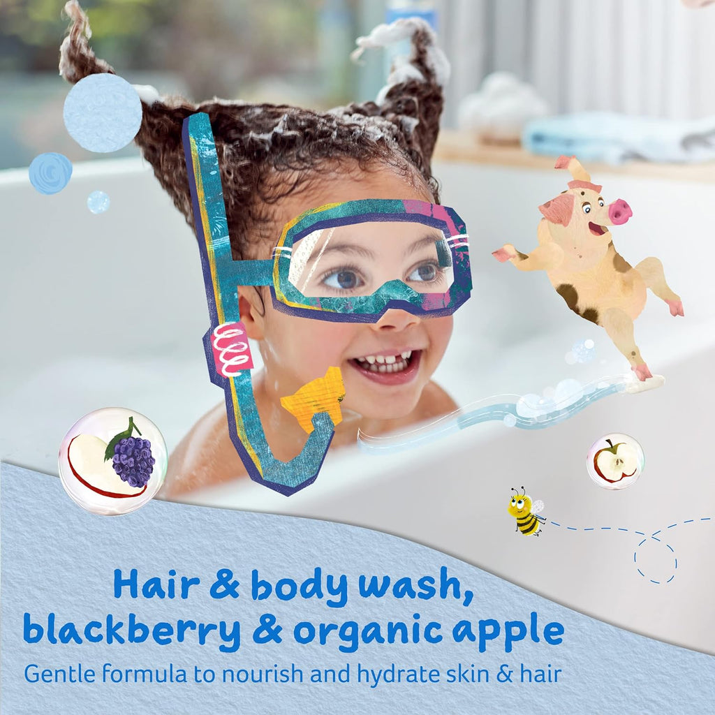 Childs Farm Blackberry & Organic Apple Hair & Body Wash 250ml (PACK OF 4)