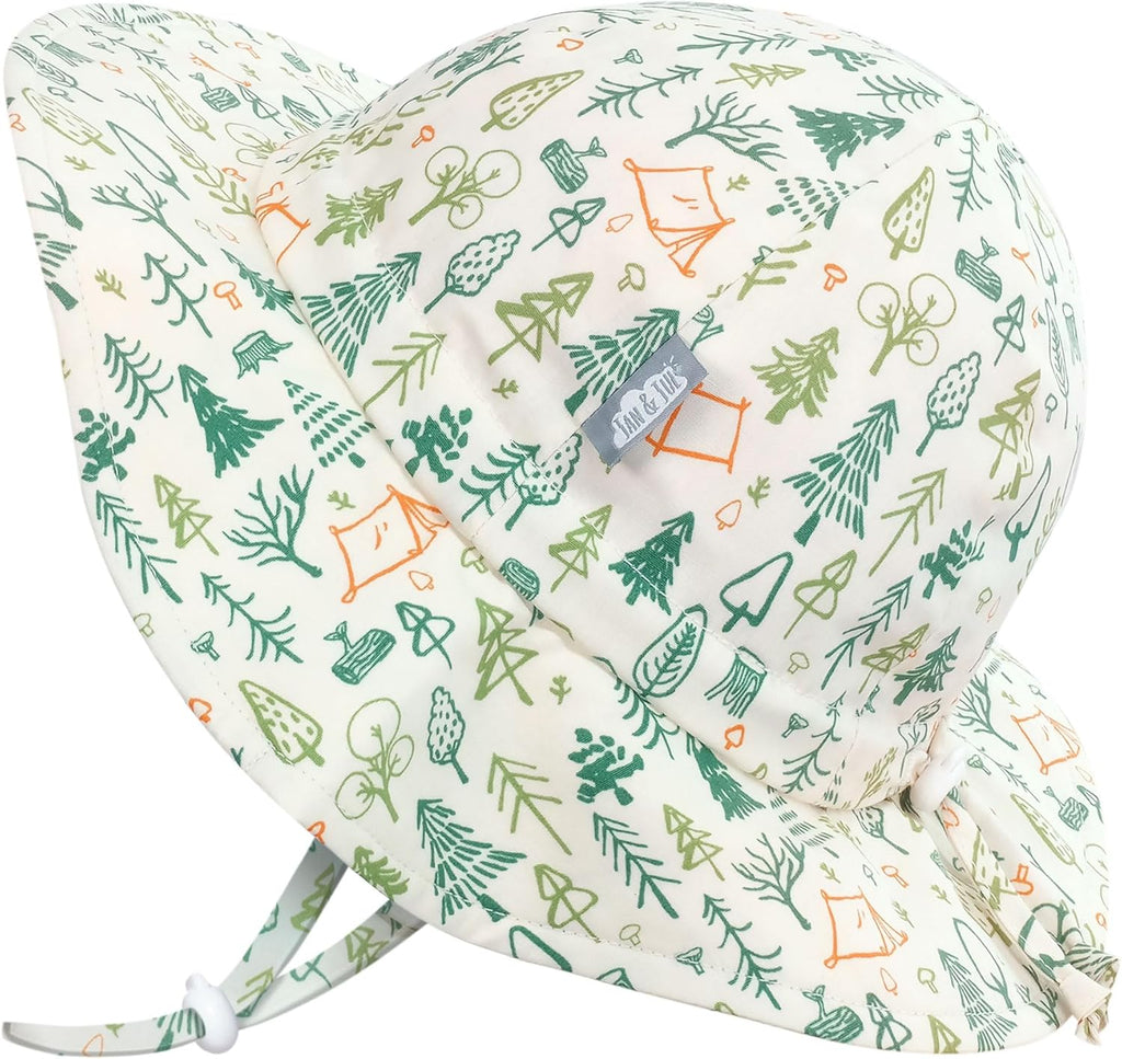 JAN & JUL Adjustable Cotton Floppy Sun Hat with 50+ UPF Protection for Boys