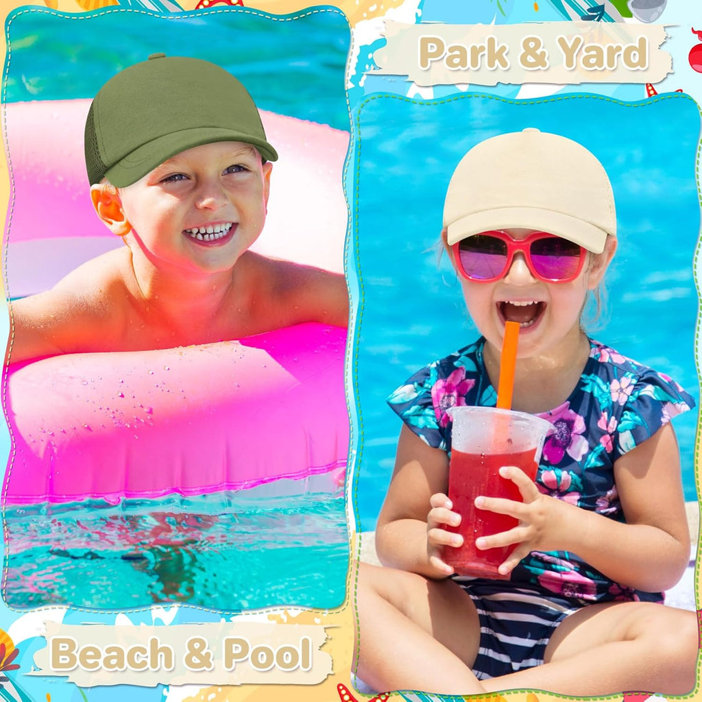 qikqik Baby Baseball Cap Toddler Baseball Hat with Mesh Infant Sun Hat UPF 50+ Baby Ball Cap Toddler Girl Hats Kids Hat Boys